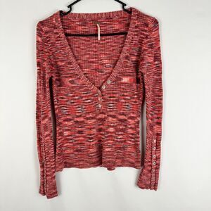 Free People Size Medium Wool Blend Lightweight Sweater Top Stretchy